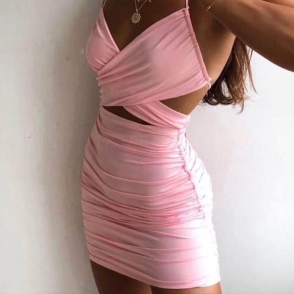 Tiger Mist Honore dress pink